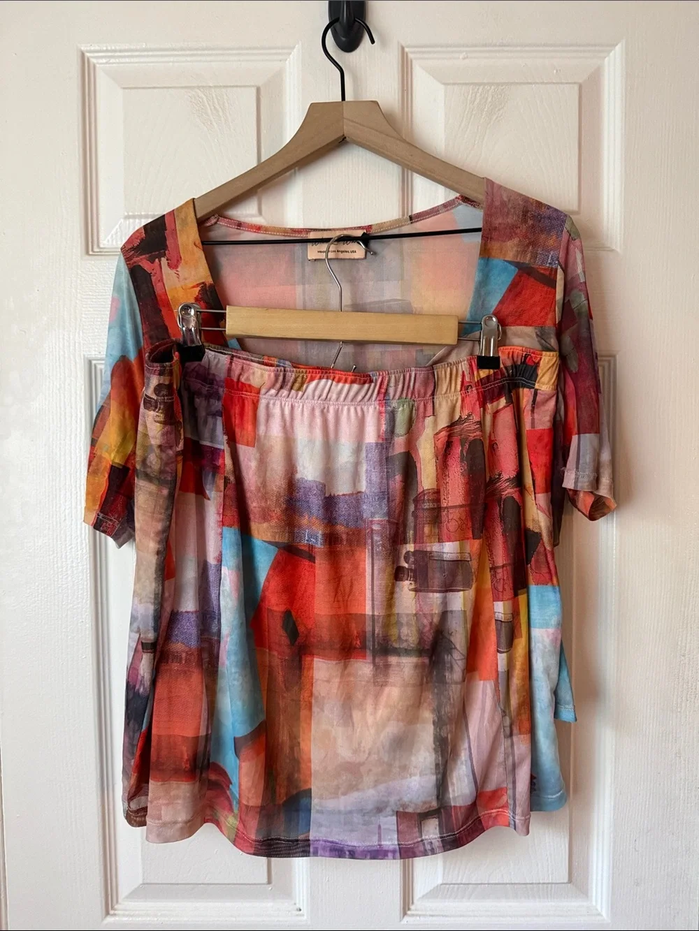 What Lo Wants Set Hailey Skirt & Audrey Top in Sicily Mesh Print size 2X/3X